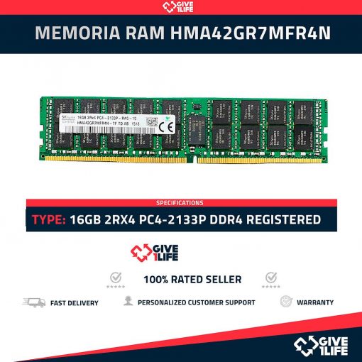 16GB 2Rx4 PC4-2133P DDR4 RAM REGISTRADA - ESPECIAL SERVIDOR
ENVIO RAPIDO, FACTURA, BOLSA ANTIESTATICA, VENDEDOR PROFESIONAL