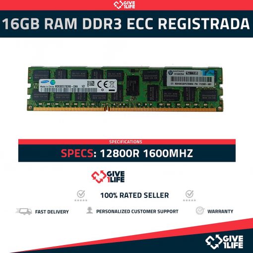 16GB RAM DDR3 12800R ECC REGISTRADA - ESPECIAL PARA SERVIDORES TESTEADA
ENVIO RAPIDO, FACTURA DISPONIBLE, VENDEDOR PROFESIONAL