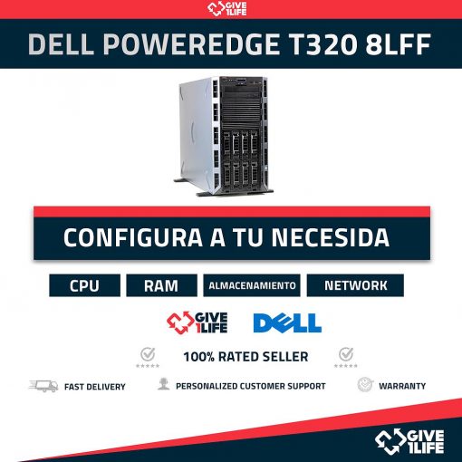 Sevidor Torre Dell PowerEdge T320 8LFF (8 Bahías 3.5") Configurable ENVIO RAPIDO, FACTURA, VENDEDOR PROFESIONAL