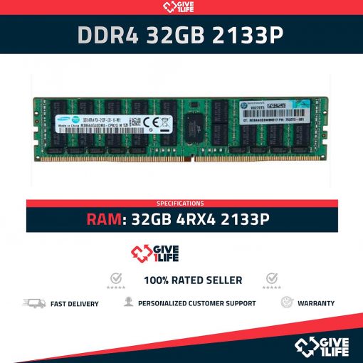 32GB 4Rx4 PC4-2133P DDR4 RAM REGISTRADA - ESPECIAL SERVIDOR
ENVIO RAPIDO, FACTURA, VENDEDOR PROFESIONAL