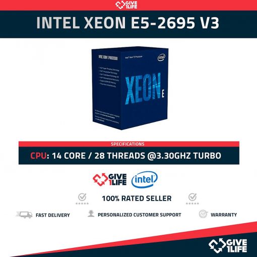 Intel Xeon E5-2695 V3 (14 Núcleos/28 Hilos) @3.30GHz Turbo Speed
ENVIO RAPIDO, FACTURA, VENDEDOR PROFESIONAL