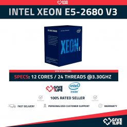 Intel Xeon E5-2680 V3 (12 Núcleos/24 Hilos) @3.30GHz Turbo Speed