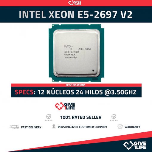 Intel Xeon E5-2697 V2 12 Núcleos 24 Hilos @3.50GHz 30MB Cache
ENVIO RAPIDO, FACTURA, VENDEDOR PROFESIONAL
