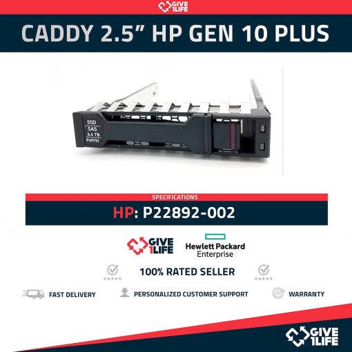 Caddy 2.5" HP Proliant Gen 10 Plus, G10+, G10 +, P22892-002
ENVIO RAPIDO, FACTURA, VENDEDOR PROFESIONAL