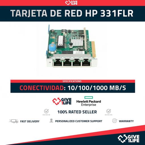 HP 4x1GB LAN 331FLR 10/100/1000MB/s RJ45, ENVIO RÁPIDO, FACTURA DISPONIBLE, VENDEDOR PROFESIONAL