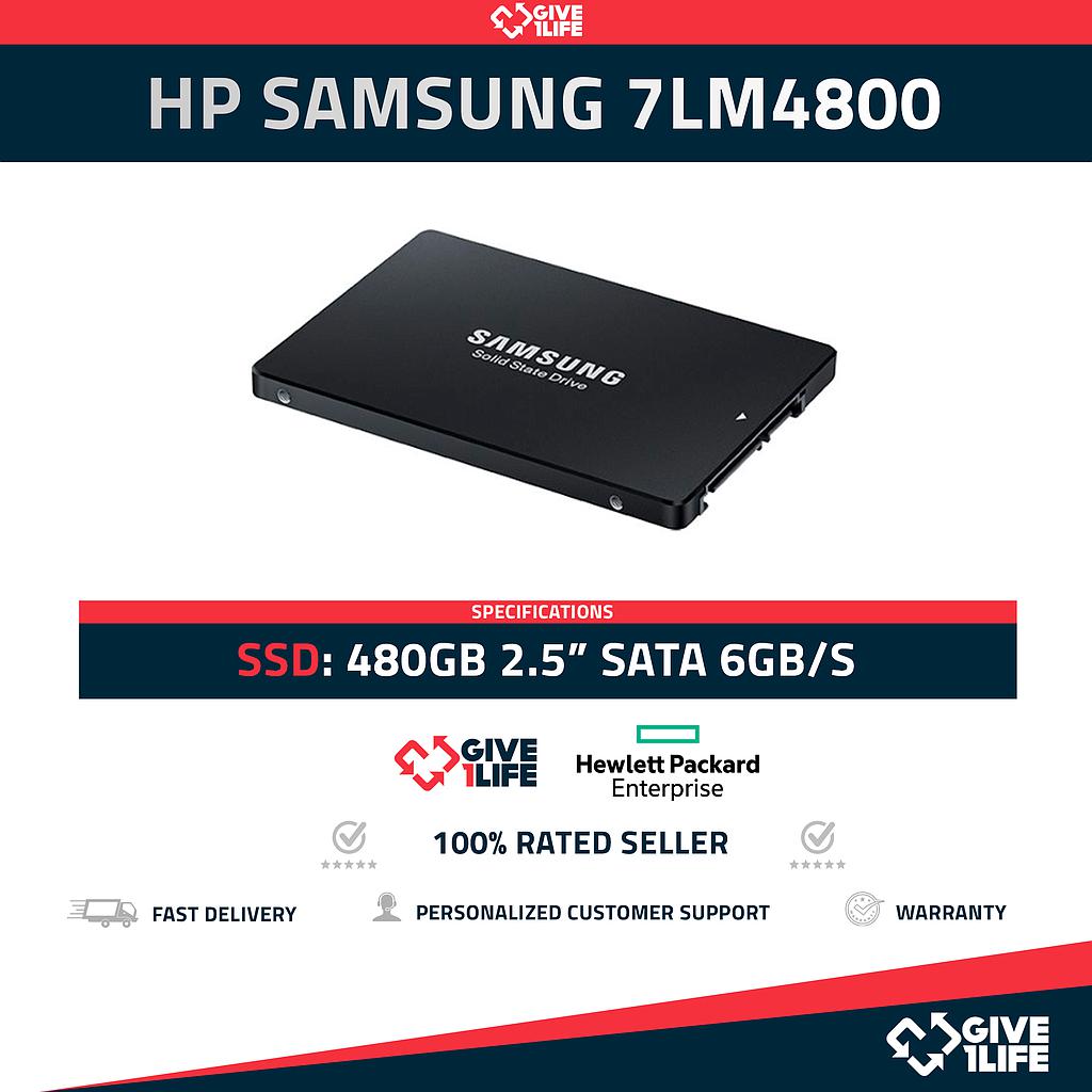 24h Envio HP Samsung PM863 MZ7LM480HCHP SSD 2.5 480GB SATA 6GB S