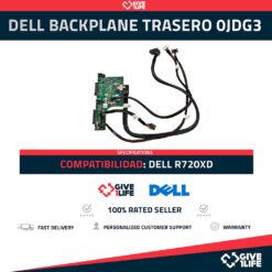 DELL BACKPLANE TRASERO DE 2 BAHIAS PARA R720XD PN: 0JDG3 CON CABLES INCLUIDO-