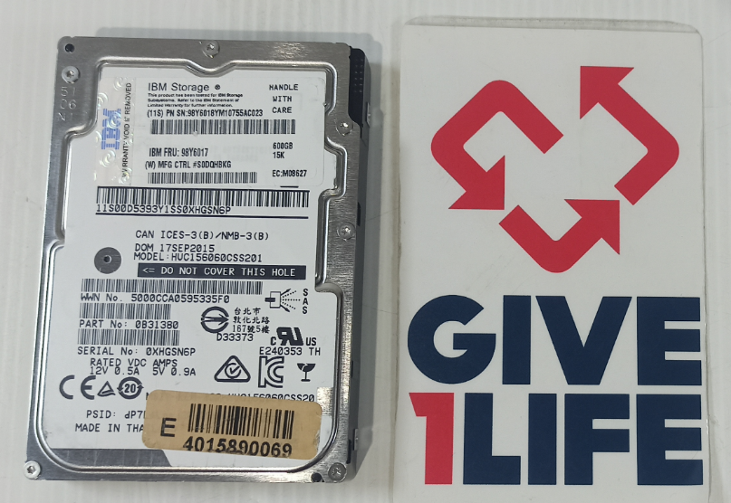 HITACHI HUC156060CSS201 600GB HDD 2.5" SAS-3 12GB/S 15K 128MB - Imagen 7