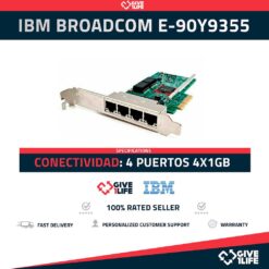 IBM BROADCOM 4 PUERTOS 4X1GB - E-90Y9355 - TARJETA DE RED - SERVIDOR HP DELL