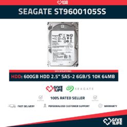 SEAGATE ST9600105SS 600GB HDD 2.5" SAS-2 6GB/S 10K 64MB