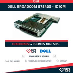 DELL BROADCOM 57840S - JC10M - 4 PUERTOS 10GB SFP+ TARJETA DE RED