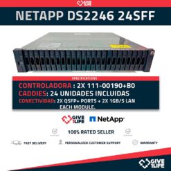 NETAPP DS2246 24SFF 2X111-00190+B0 +24 CADDIES+ 2XPSU 114-00065