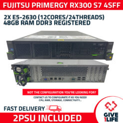 Servidor Rack FUJITSU RX300 S7 4SFF 2XE5-2630 + 48GB + D2616-A22+ 2PSU