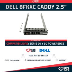 CADDY DELL 2.5″ SAS SATA 8FKXC NTPP3 G176J NUEVO + TORNILLOS