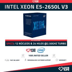 Intel Xeon E5-2650L V3 (12 Núcleos/24 Hilos) @2.50GHz Turbo Speed