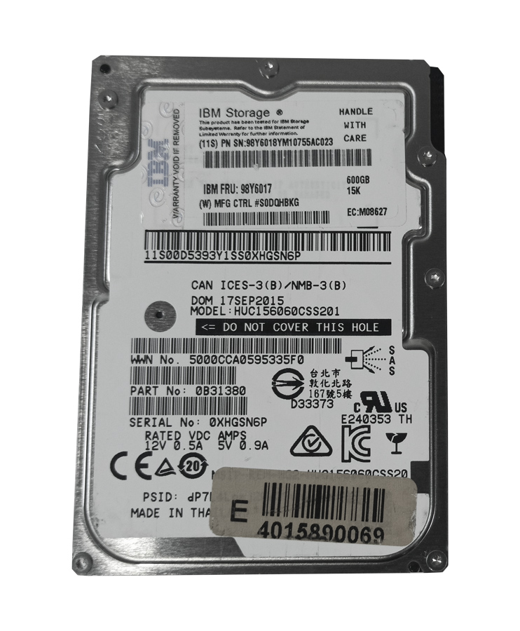 HITACHI HUC156060CSS201 600GB HDD 2.5" SAS-3 12GB/S 15K 128MB - Imagen 6