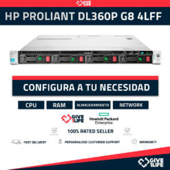 HP Proliant DL360P G8 4LFF 1U (4 x 3.5" Bahías) CONFIGURABLE