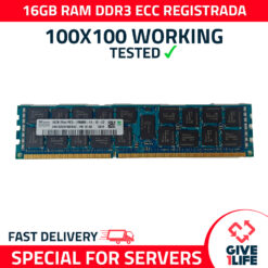 16GB RAM DDR3 14900R ECC REGISTRADA - ESPECIAL PARA SERVIDORES