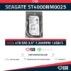 SEAGATE ST4000NM0025 4TB HDD 3.5" SAS-3 12GB/S 7.200RPM 128MB CACHÉ - SERVIDORES