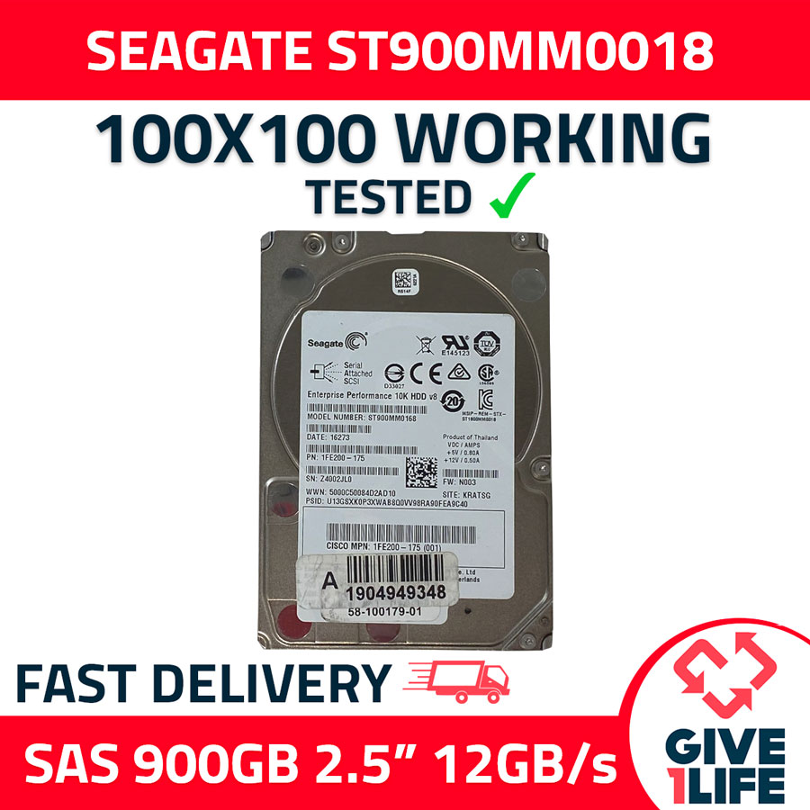 SEAGATE ST900MM0168 900GB HDD 2.5" SAS-3 12GB/S 128MB CACHE - SERVIDORES