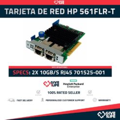 HP ETHERNET 561FLR-T DOBLE PUERTO 2x 10GB RJ45 - PN:701525-001 - SERVIDOR HP
