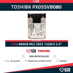 TOSHIBA PX05SVB080 SSD 800GB MLC SAS3 12GB/S 2.5" - ESPECIAL PARA SERVIDORES