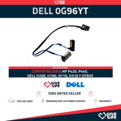Cable SAS SFF DELL 0G96YT, 2 Conectores