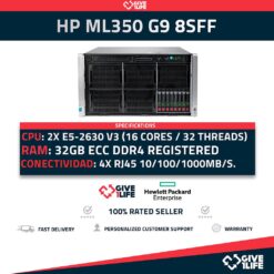 HP Proliant ML350 G9 8SFF 2x E5-2630 v3 + 32 GB RAM + P440 AR 2GB + 2PSU