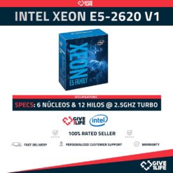 Intel Xeon E5-2620 V2 (6 Núcleos / 12 Hilos) @2.60GHz Turbo Speed