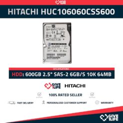 HITACHI HUC106060CSS600 600GB HDD 2.5" SAS-2 6GB/S 10K 64MB