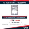 TOSHIBA 4X AL13SEB900 900GB HDD 2.5" SAS-2 6GB/S 10K 64MB