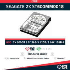 SEAGATE 2X ST600MM0018 600GB HDD 2.5" SAS-3 12GB/S 10K 128MB