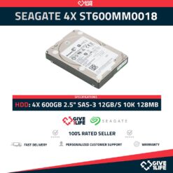SEAGATE 4X ST600MM0018 600GB HDD 2.5" SAS-3 12GB/S 10K 128MB