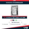 LOTE 2x Seagate ST32000444SS 2TB HDD 3.5" SAS-2 6GB/S 7.2K 16MB - SERVIDORES HP DELL