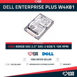 DELL ENTERPRISE PLUS W4K81 HDD 2.5" 900GB SAS-2 6GB/s 10K RPM