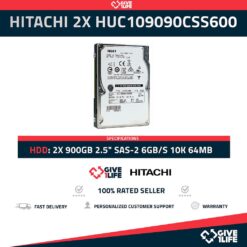 HITACHI 2X HUC109090CSS600 900GB HDD 2.5" SAS-2 6GB/S 10K 64MB