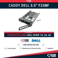 CADDY PARA DELL 3.5″ F238F, KG1CH, X968D, 0X968D, G302D NUEVO+TORNILLOS