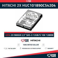 HITACHI 2X HUC101890CS4204 900GB HDD 2,5" SAS-3 12GB/S 10K 128MB
