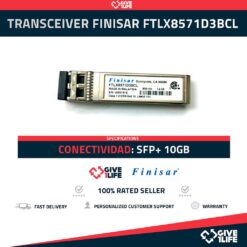 FINISAR FTLX8571D3BCL 10GB ETHERNET MM SFP+ 850NM TRANSCEIVER