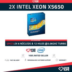 2x CPU INTEL XEON X5650 6 NUCLEOS Y 12 HILOS 2.66GHZ A 3.06GHZ, LOTE DE 2 UNDS-