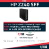 HP Z240 1x E3-1225 V5 (4 Núcleos) 3.70GHz Turbo 16GB RAM DDR4 1.6TB SSD
