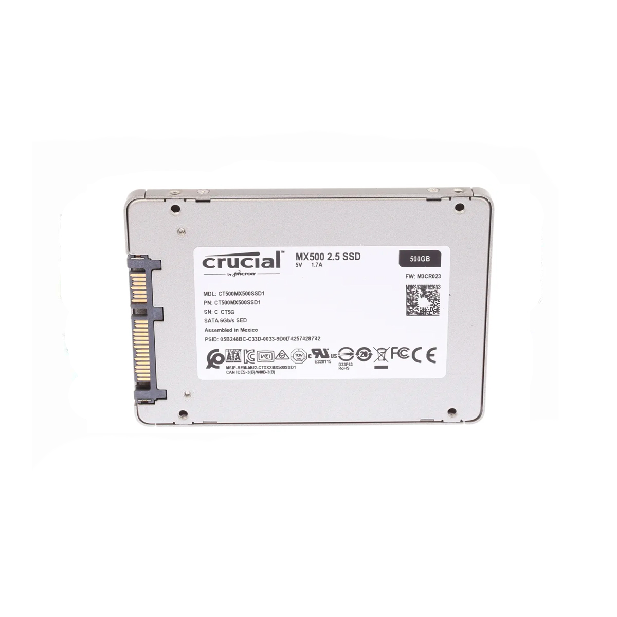 CRUCIAL MX500 CT500MX500SSD1 SSD 500GB 2.5″ SATA 6GB/S - Imagen 2
