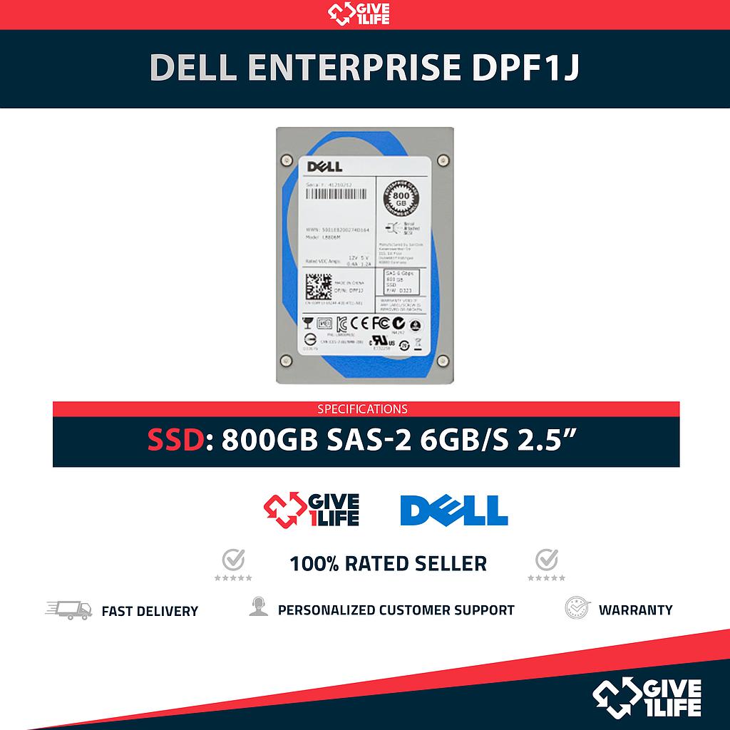 DELL ENTERPRISE DPF1J SSD 800GB SAS-2 6GB/s