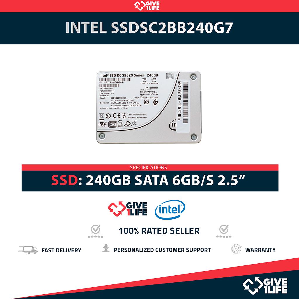 INTEL SSDSC2BB240G7 SSD 240GB 2.5″ SATA 6GB/S