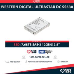 WESTERN DIGITAL UltraStar DC SS530 7.68TB SSD SAS-3 12GB/S 2.5"