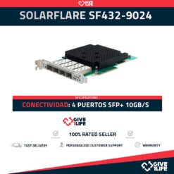 SOLARFLARE SF432-9024 4x 10GB/s SFP+ PCI Express 3.0 Perfil Largo