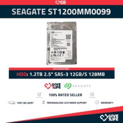 SEAGATE ST1200MM0099 1.2TB HDD 2.5" SAS-3 12GB/S 128MB CACHE - SERVIDOR