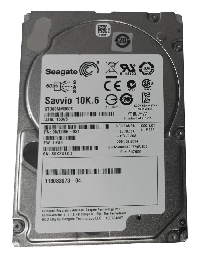 SEAGATE ST300MM0006 300GB HDD 2.5" SAS-2 6GB/S 10K 64MB - Imagen 4
