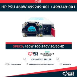 HP 460W PLATINUM FUENTE DE ALIMENTACION PARA G8 PN: 499249-001 / 499249-001
