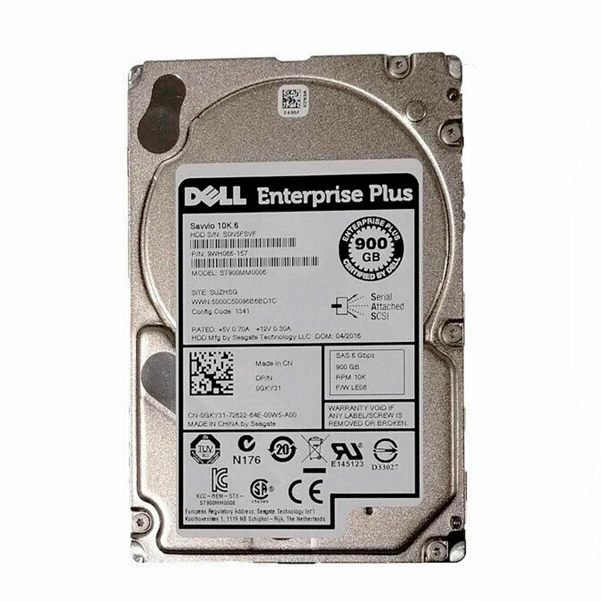 DELL ST900MM0006 900GB HDD 2.5" SAS-2 6GB/s 10K 64MB - 0GKY31 - Imagen 2